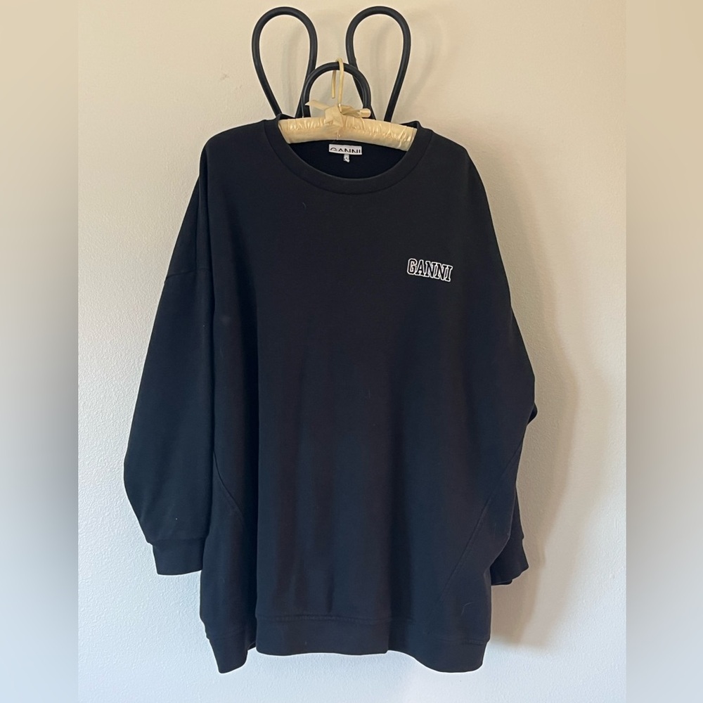 Ganni Basic Oversized Sweatshirt Size: L/Xl - image 1